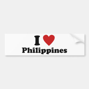 Autocollant De Voiture I Love Philippines