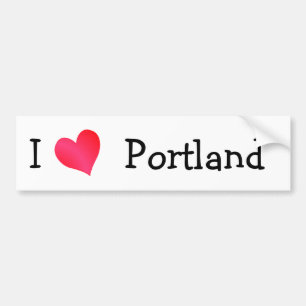 Autocollant De Voiture I Love Portland