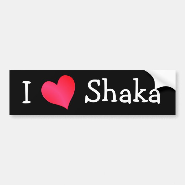 Autocollant De Voiture I Love Shaka (Devant)