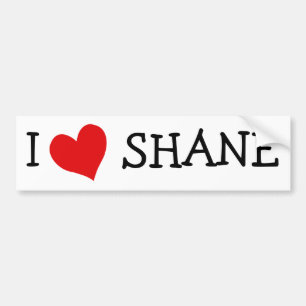 Autocollant De Voiture I Love Shane