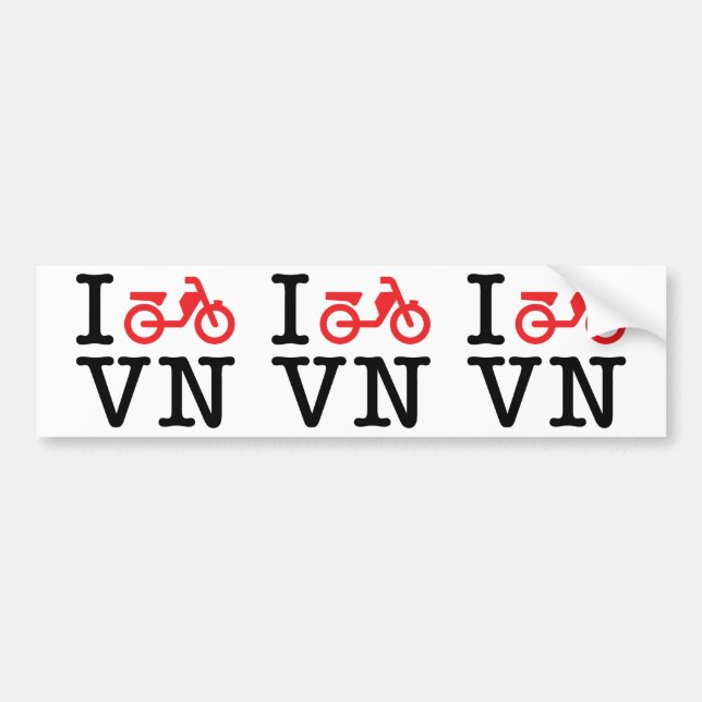 Autocollant De Voiture I Motorbike Vietnam (Devant)