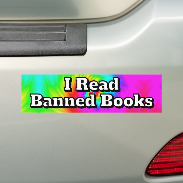 Autocollant De Voiture I Read Banned Books ( you may change the words )  (En voiture)