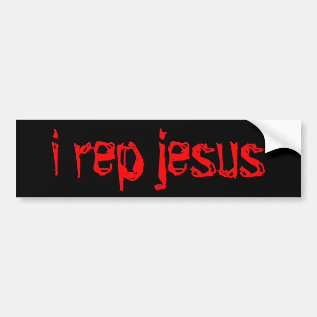 Autocollant De Voiture i représentant Jésus (Devant)