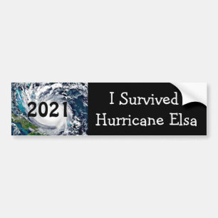 Autocollant De Voiture I Survived Hurricane Elsa 2021