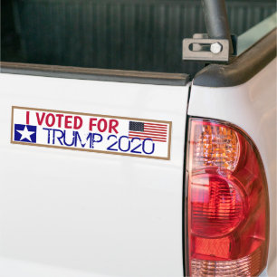 Autocollant De Voiture I voted for TRUMP 2020 
