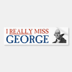 Autocollant De Voiture I vraiment Mlle George Washington