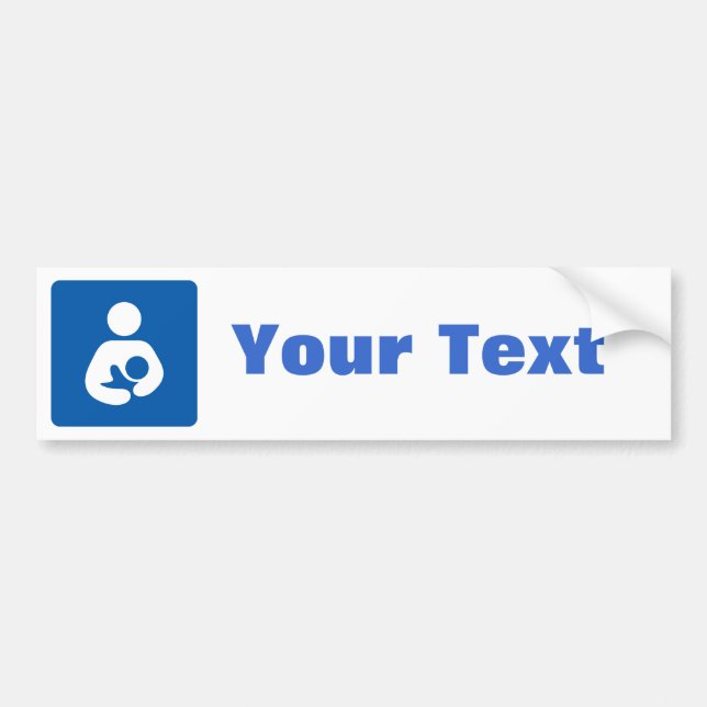 Autocollant De Voiture Icône de allaiter/soins (Devant)