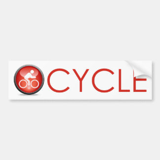 Autocollant De Voiture Icône de recyclage Bumpersticker