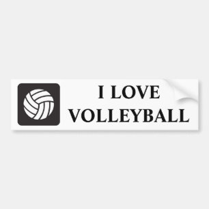 Autocollant De Voiture Icône de volleyball
