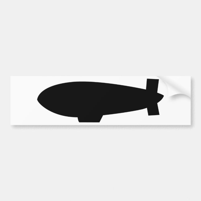 Autocollant De Voiture icône zeppelin (Devant)