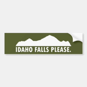Autocollant De Voiture Idaho Falls S'il vous plaît