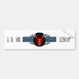 Autocollant De Voiture Identification de l'INFANTERIE 11B