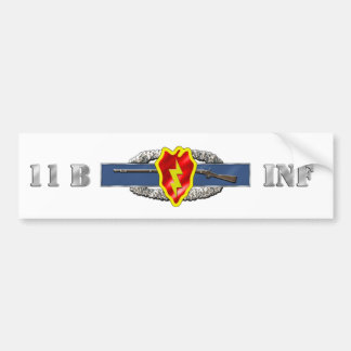 Autocollant De Voiture Identification de l'INFANTERIE 11B 25ème