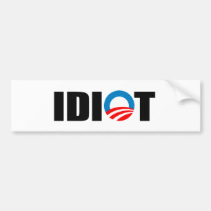 AUTOCOLLANT DE VOITURE IDIOT
