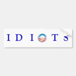 AUTOCOLLANT DE VOITURE IDIOTS