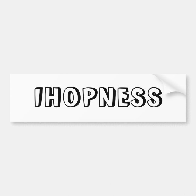 AUTOCOLLANT DE VOITURE IHOPNESS (Devant)