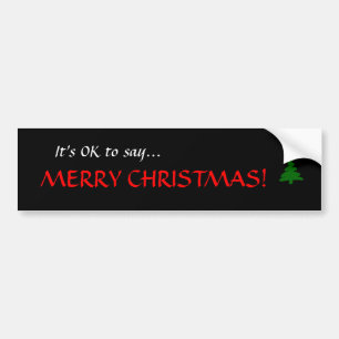 Autocollant De Voiture "Il est CORRECT de dire… le JOYEUX NOËL !" Adh