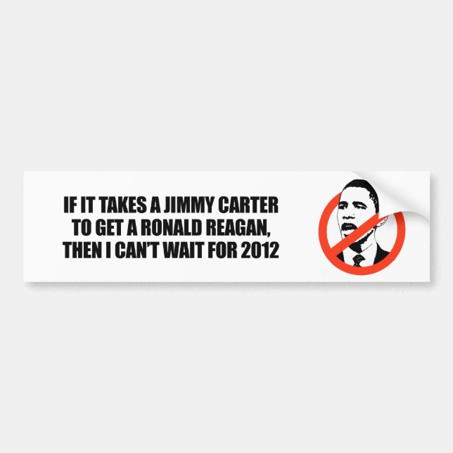 Autocollant De Voiture Il prend Jimmy Carter pour obtenir Reagan (Devant)
