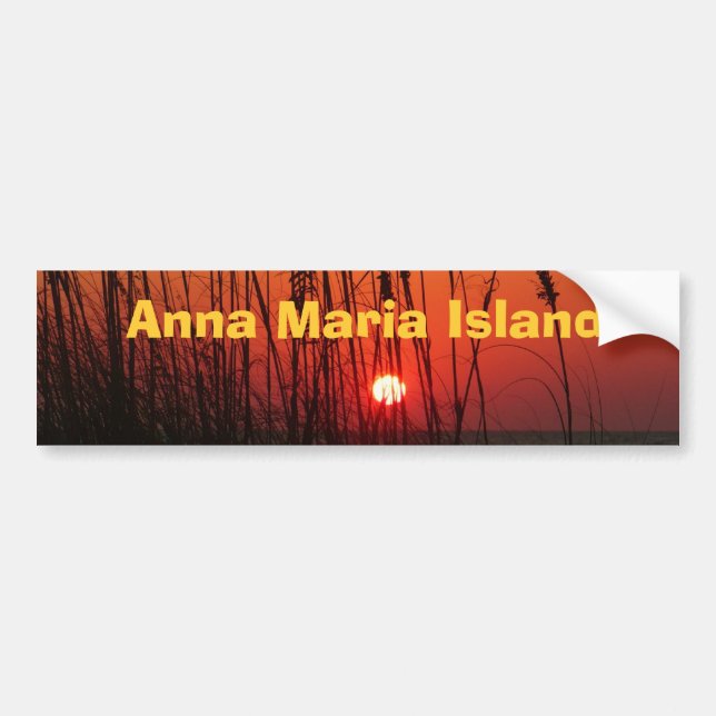 Autocollant De Voiture Île d'Anna Maria (Devant)