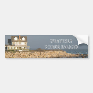 Autocollant De Voiture Île de Rhode à l'ouest Bumpersticker