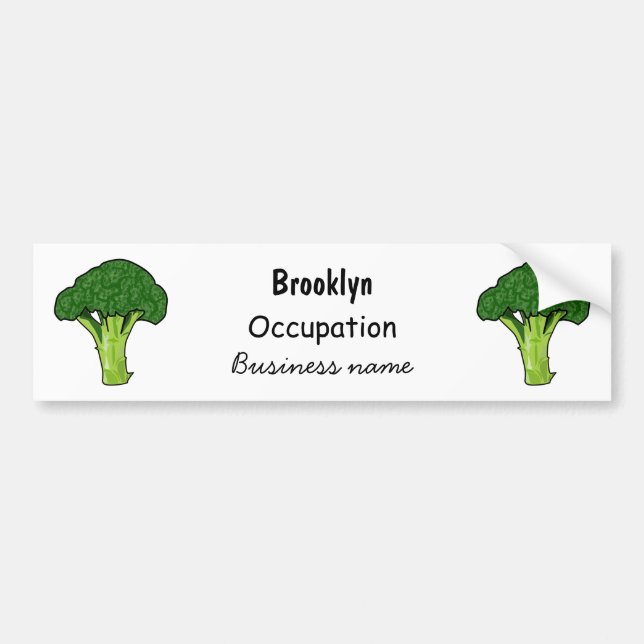 Autocollant De Voiture Illustration de Broccoli (Devant)