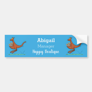 Autocollant De Voiture Illustration de dessin animé Cute kangaroo et koal