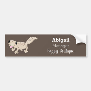 Autocollant De Voiture Illustration de gecko tan tan mignon
