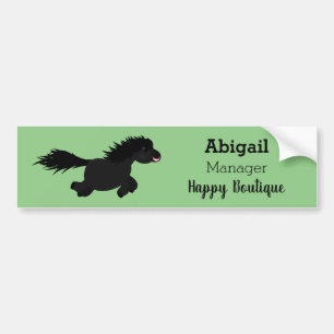 Autocollant De Voiture Illustration d'un poney de Shetland mignon