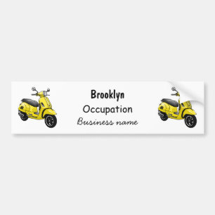 Autocollant De Voiture Illustration d'une moto cyclable