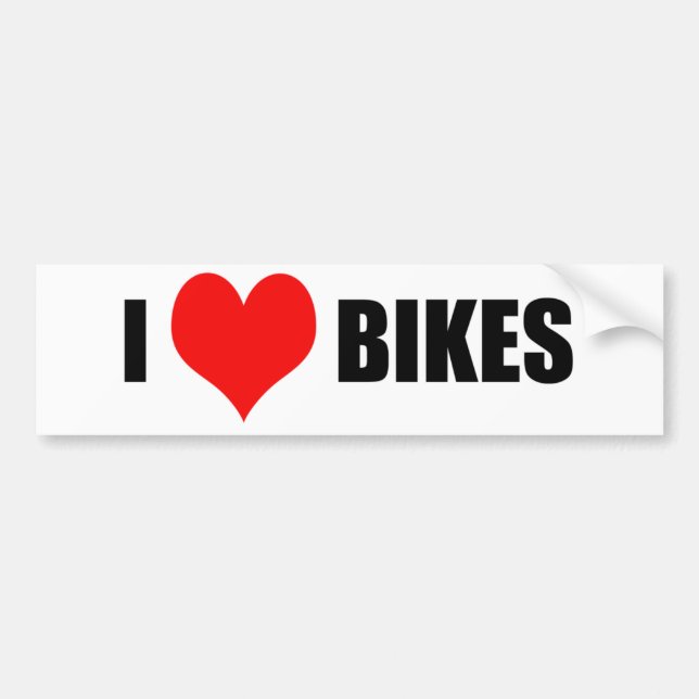 Autocollant De Voiture Ilovebikes (Devant)
