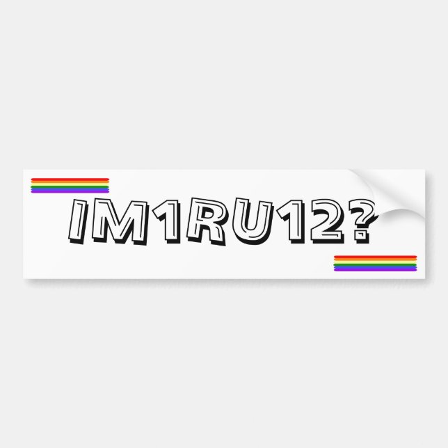 AUTOCOLLANT DE VOITURE IM1RU12 ? (Devant)