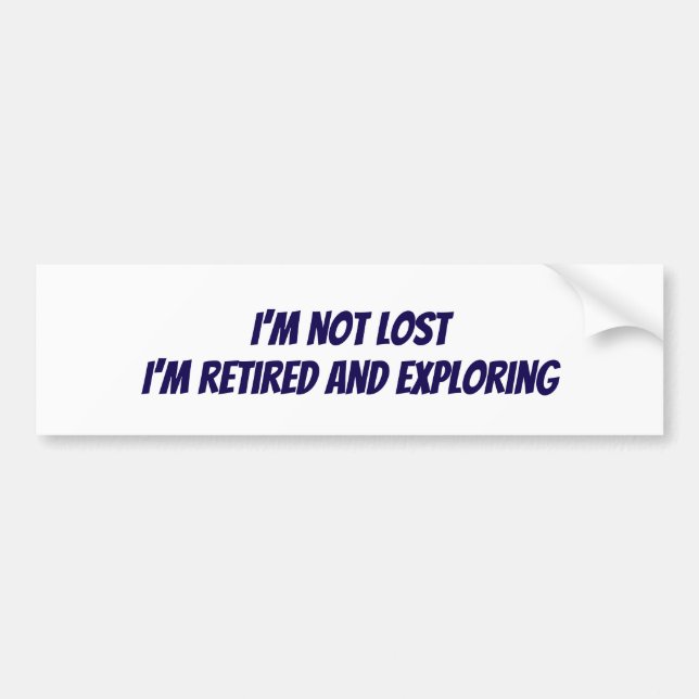 Autocollant De Voiture I'm not lost sticker (Devant)