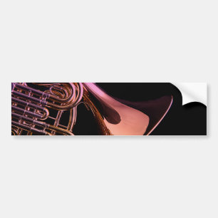 Autocollant De Voiture Image d'instrument de musique de cor de harmonie