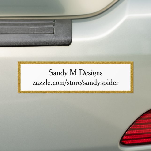Autocollant De Voiture Image Gold personnalisée Nom de l'image Entreprise (En voiture)