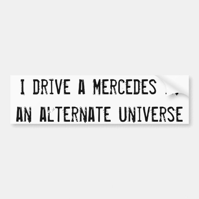 Autocollant De Voiture Imaginaires alternatifs d'univers (Devant)