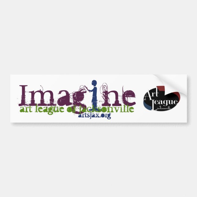 Autocollant De Voiture Imaginez Bumpersticker (Devant)
