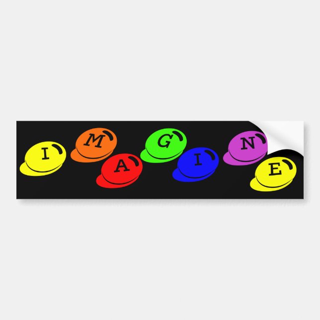 Autocollant De Voiture Imaginez l'adhésif pour pare-chocs (Devant)