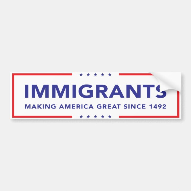 Autocollant De Voiture Immigrés (Devant)