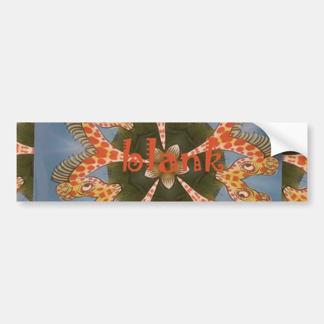 Autocollant De Voiture Impression d'art Abstrait Giraffe (Devant)