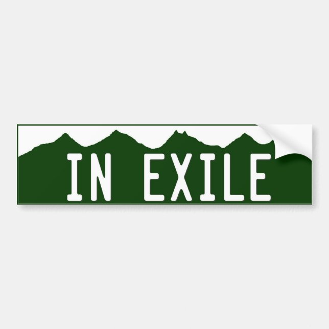 Autocollant De Voiture in_exile (Devant)