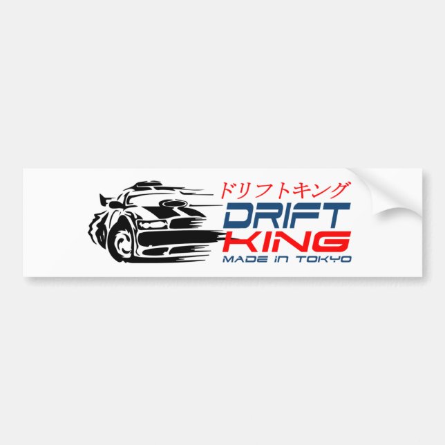 Autocollant De Voiture In Tokyo de dérive du Roi Made (Devant)