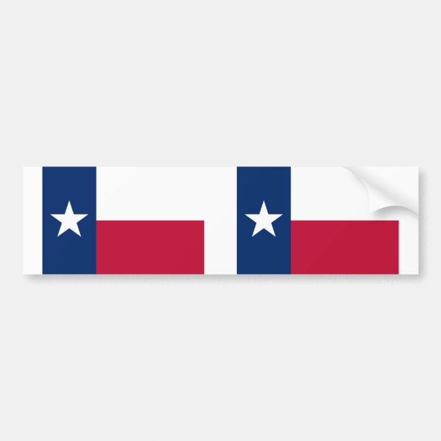 Autocollant De Voiture Indicateur d'état du Texas (Devant)