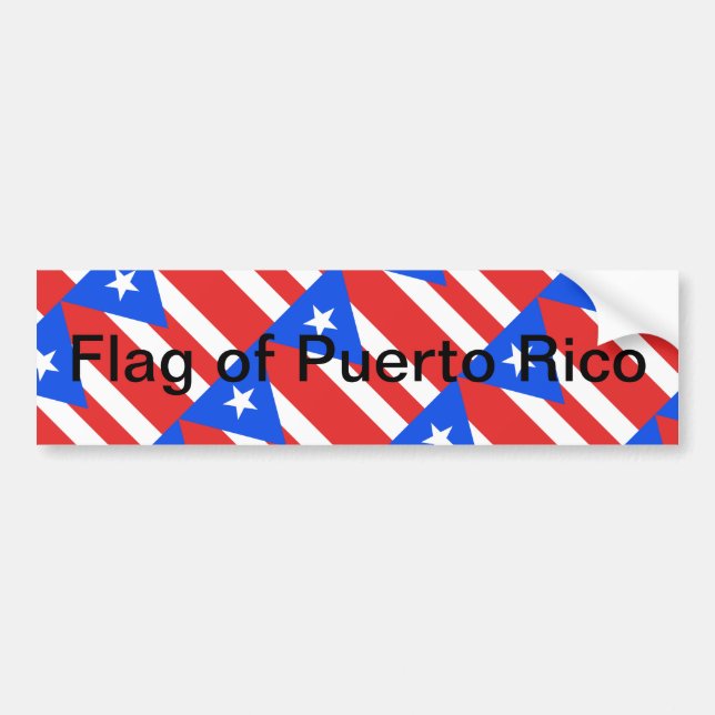 Autocollant De Voiture Indicateur Porto Rico (Devant)