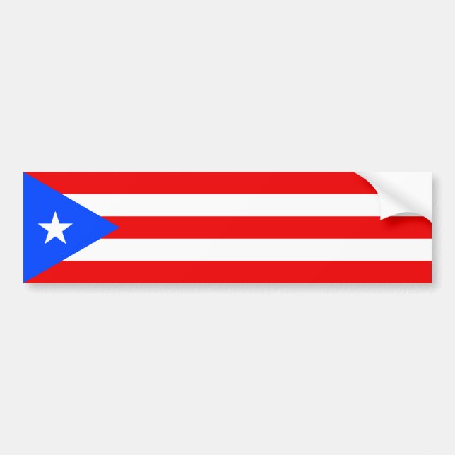 Autocollant De Voiture Indicateur Porto Rico (Devant)