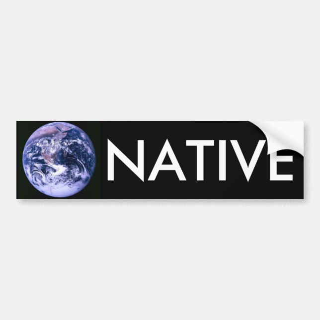 Autocollant De Voiture Indigène de la terre (Devant)