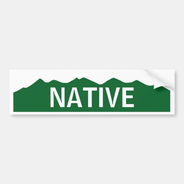 Autocollant De Voiture Indigène du Colorado (Devant)