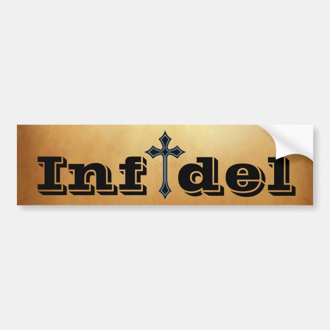 Autocollant De Voiture Infidèle (Devant)