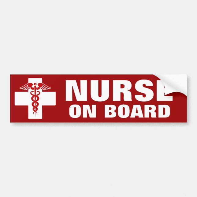 Autocollant De Voiture Infirmière à bord (Devant)