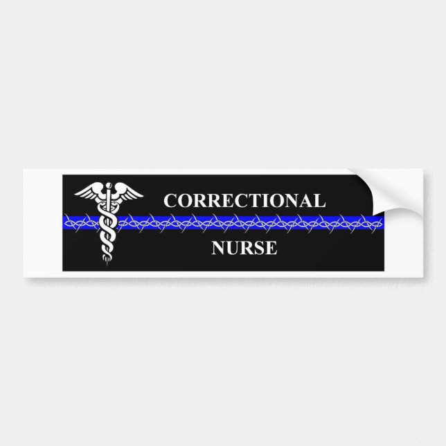 Autocollant De Voiture Infirmière correctionnelle (Devant)