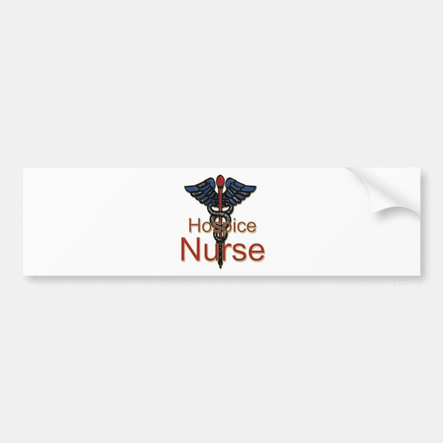 Autocollant De Voiture Infirmière d'hospice (Devant)